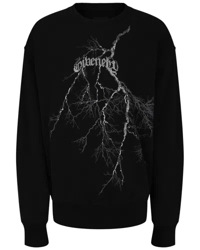 Givenchy Lightning Bolt Crewneck Sweatshirt In Black