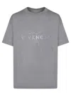 Givenchy Logo Printed Crewneck T-shirt In Grey