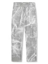 Givenchy Lightning-print Cotton Track Pants In 灰色