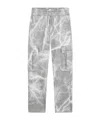 Givenchy Lightning-print Cotton Track Pants In Gray