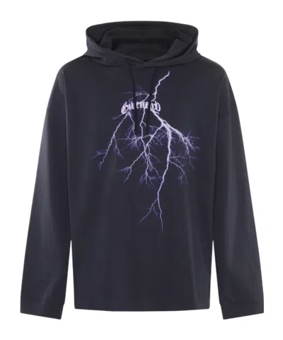 GIVENCHY GIVENCHY LIGHTNING PRINTED DRAWSTRING HOODIE