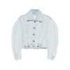 Givenchy Classic Collar Button-front Jacket With Back-to-front Effect In Blue