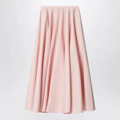 Givenchy Lightweight Long Circular Skirt In Pink