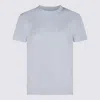 Givenchy Ligth Blue Cotton 4g Stars T-shirt In Blue