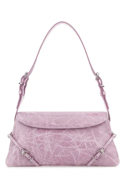 Givenchy Lilac Leather Pâ€™tit Voyou Shoulder Bag