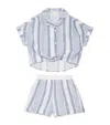 Givenchy Linen-cotton Shirt And Shorts Set In Blue