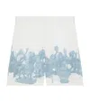 Givenchy Bermuda Shorts In Linen With Hubert Objects Print