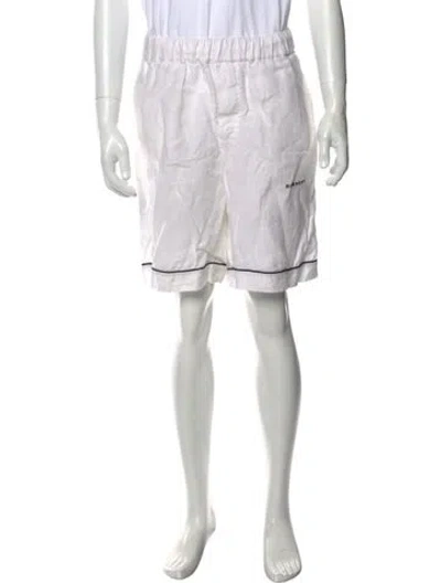 Pre-owned Givenchy Linen Shorts In White