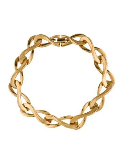 Pre-owned Givenchy Link Collar Necklace, 17" In Multi