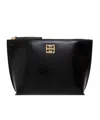 Givenchy Medium 4g Liquid Pouch In Box Leather In Black