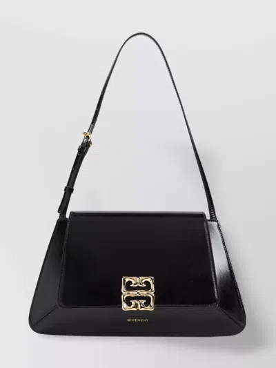 Givenchy Liquid Shoulder Bag Hardware Structured Shape In Black