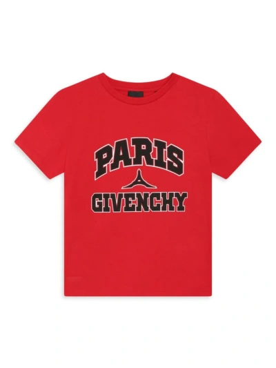 Givenchy Little Boy's & Boy's Logo Paris T-shirt In Bright Red