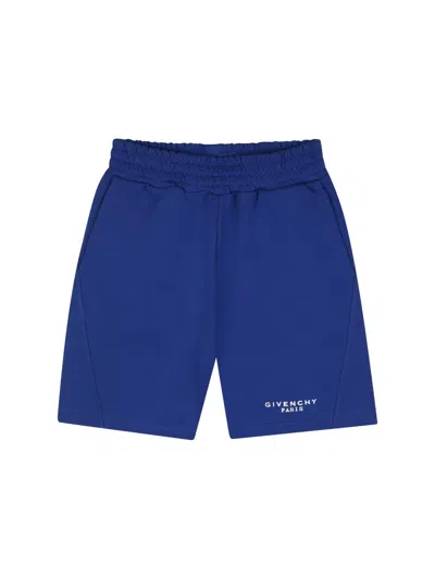 Givenchy Little Boy's & Boy's Logo Sweat Shorts In Electric Blue