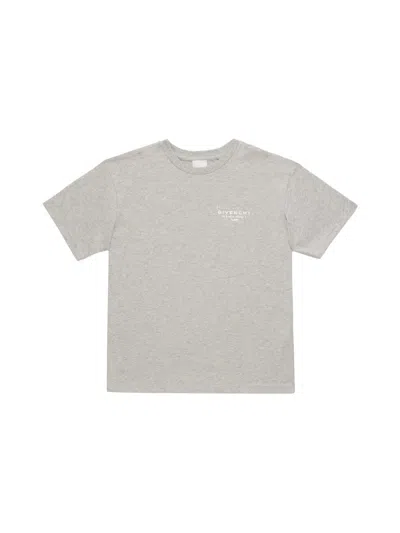 Givenchy Little Boy's & Boy's Logo-print Cotton Jersey T-shirt In Gray