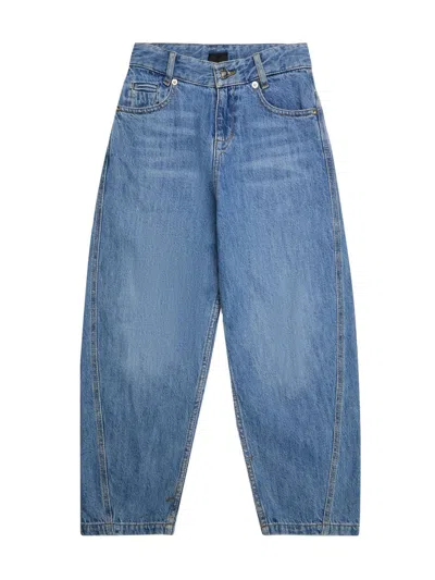 Givenchy Little Boy's & Boy's Tapered-leg Cotton Denim Trousers In Brown