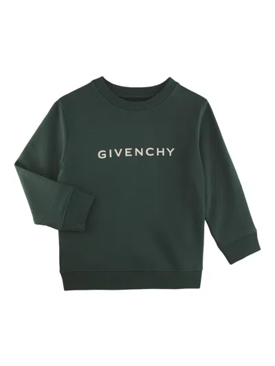 Givenchy Little Kid's & Kid's Logo Crewneck Sweatshirt In Green
