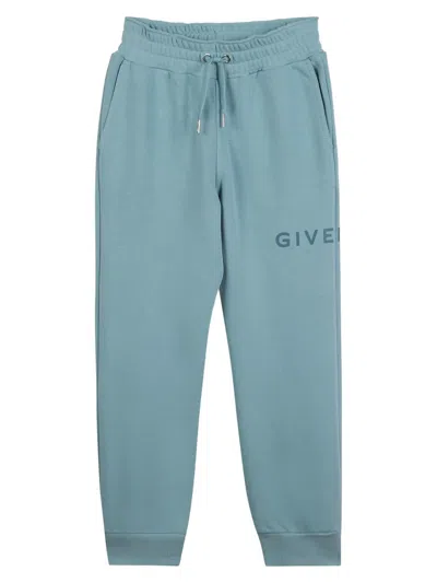 Givenchy Little Kid's Logo Fleece Joggers In Green