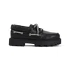 Givenchy Leather Platform Loafers In Black