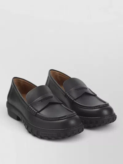 Givenchy Loafers Chunky Sole Round Toe Design In Black