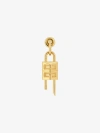 GIVENCHY LOCK EARRING IN METAL