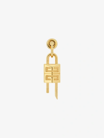 Givenchy Lock Earring In Metal In Multicolor