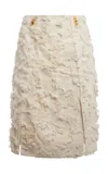 Givenchy Lock Midi Skirt In Neutral
