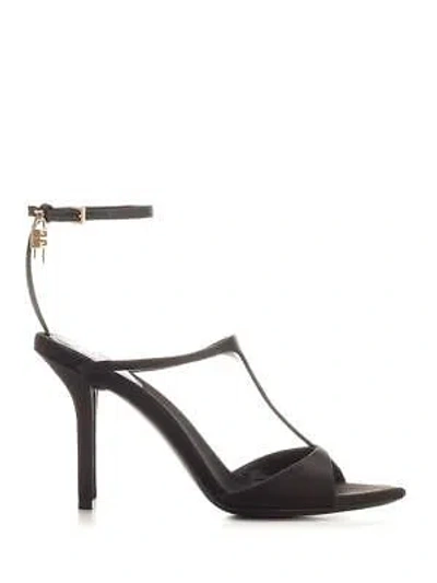 Pre-owned Givenchy Lock Sandals In Black