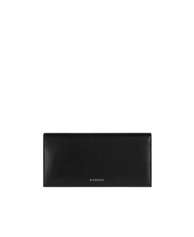 Givenchy Logo 4g Classic Wallet In Black