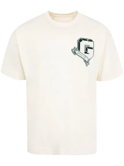 Givenchy G Patch College Crewneck T-shirt In Neutral