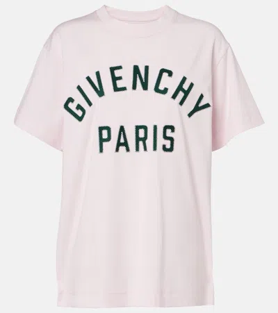 Givenchy Logo Applique Cotton T-shirt In White