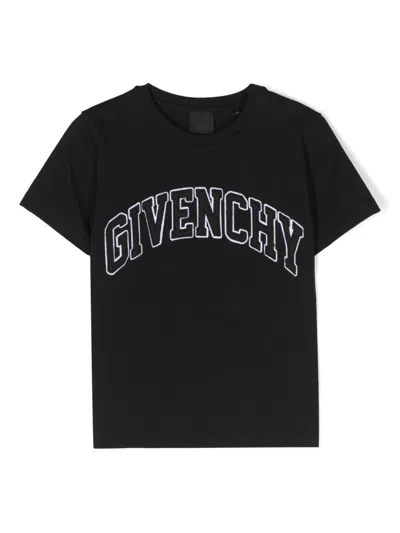 Givenchy Kids' Logo T-shirt In Black
