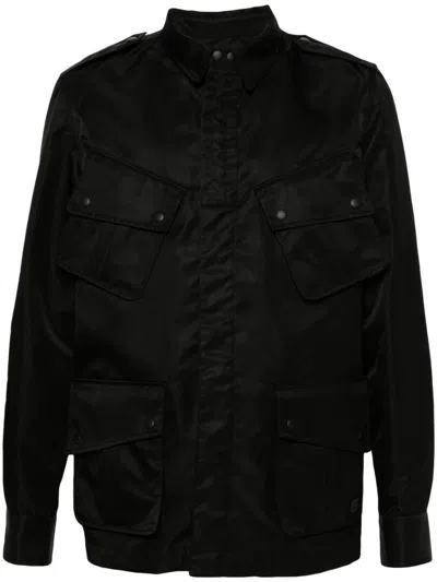 Givenchy Logo-appliqué Shirt Jacket In Black