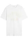Givenchy Logo Lettering Crewneck T-shirt In White