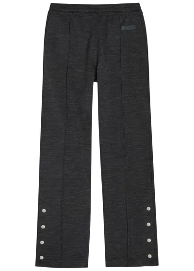 Givenchy Logo-appliquéd Straight-leg Track Pants In Gray