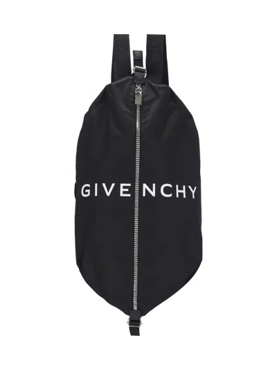 Givenchy Logo Backpack In Black