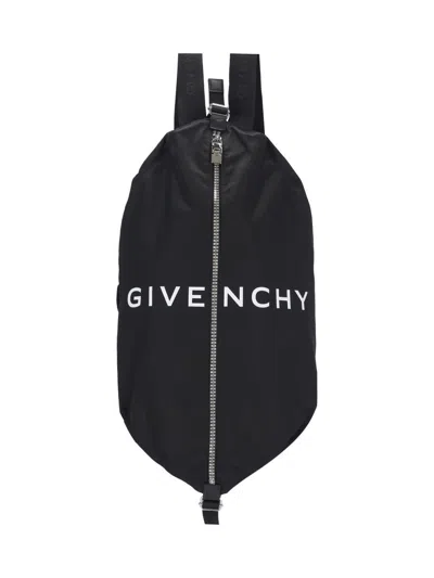 Givenchy Logo Backpack In Black