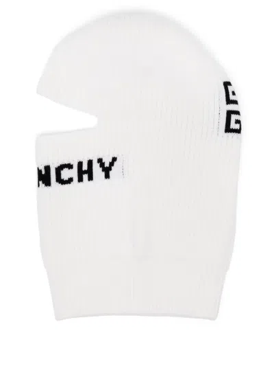 Givenchy Logo Balaclava In White