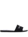 Givenchy Slipper 4g Slipper-mule In Black Cotton In Black