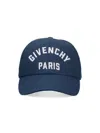 Givenchy Embroidered Cap With Curved Brim And Metal Buckle In Blue