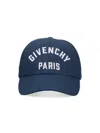 Givenchy Embroidered Cap With Curved Brim And Metal Buckle In Blue