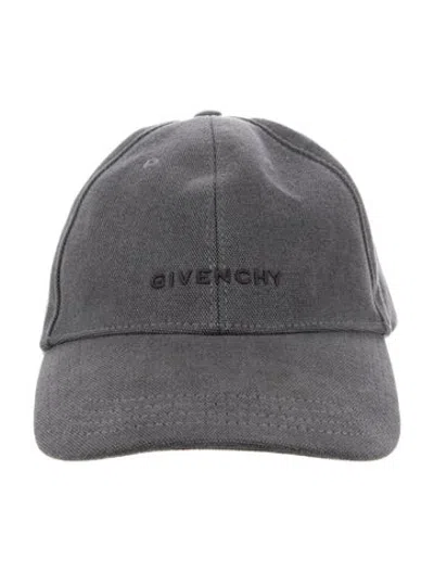 Pre-owned Givenchy Logo Baseball Cap In Grey