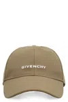 Givenchy Logo Baseball Cap In Khaki