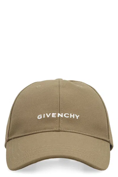 Givenchy Logo Baseball Cap In Khaki