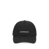 Givenchy Round Visor Cap With Embroidered Logo In Black