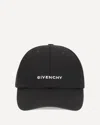 Givenchy Round Visor Cap With Embroidered Logo In Black