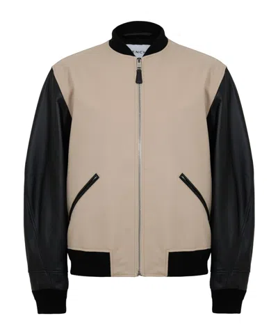 Givenchy Logo Baseball Jacket In Brown