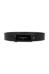 Givenchy Logo Belt In Black