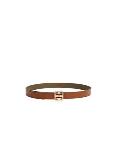 Givenchy Logo Belt In Brown