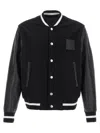 Givenchy Black Jacket With 4g Motif On Front In Wool And Tech Fabric Blend Man In Black