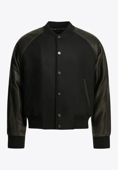 Givenchy Logo Bomber Jacket In Black